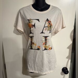 4/$16 Maurices Cream Fall Graphic Tee NWT